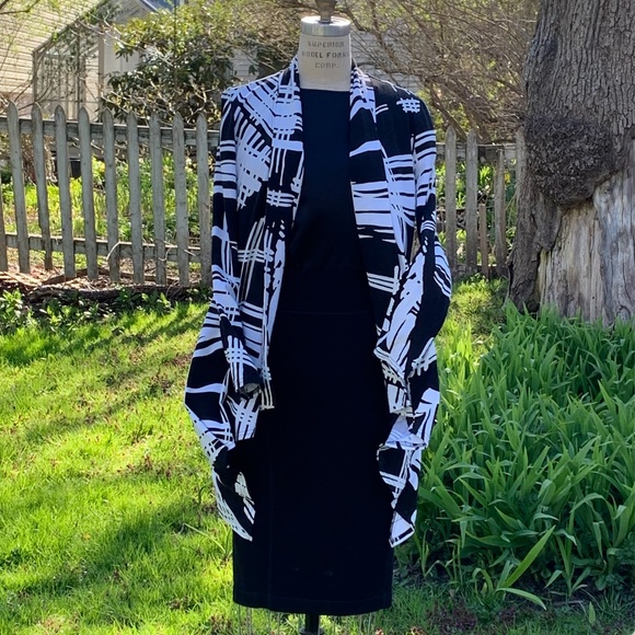 Joseph Ribkoff Black/White Stylish Jacket - Picture 10 of 15